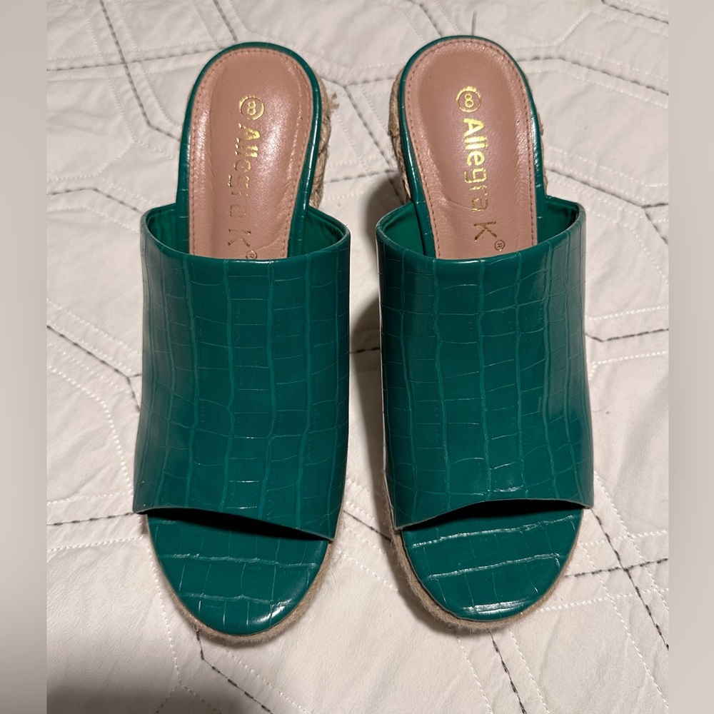 ALLEGRA K Espadrilles Wedges Platform Sandals